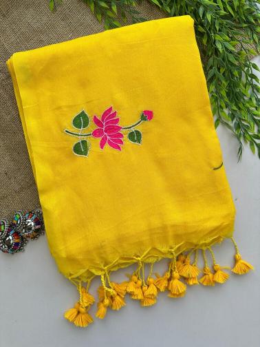 Blousewala khadi cotton saree collection surat